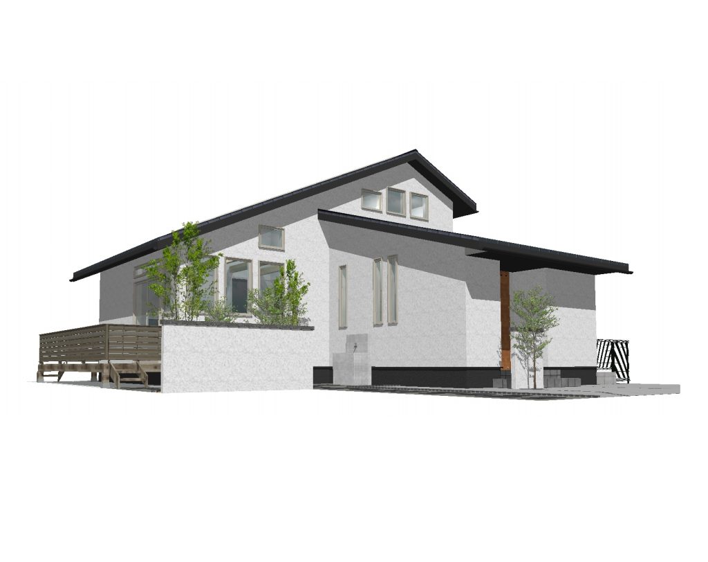 個性的なライフスタイルが楽しめるロフト付き平屋の事例