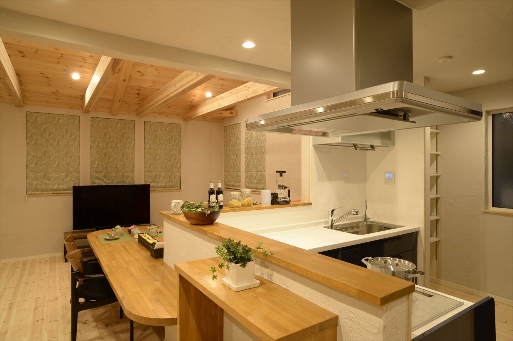 「低燃費・快適住宅・ローメンテ」の自然素材注文住宅 モデルハウス Bayern-S(京都市)