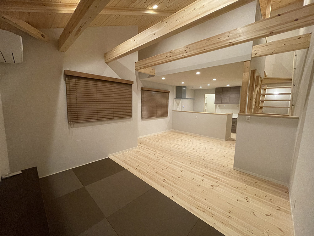 自然素材が香る癒しの畳コーナーの事例